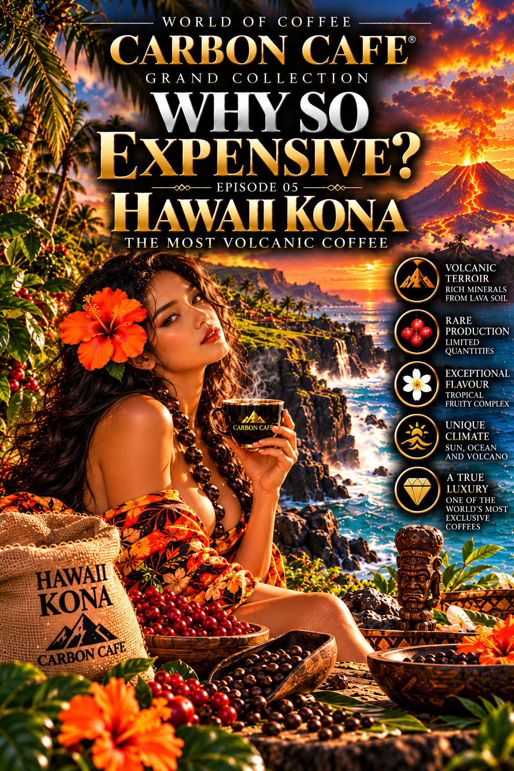 KONA Coffee 4 kg / 10 000 lei (TVA Inclus).Transport Gratuit pe teritoriul Romaniei.